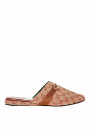 Gucci Web and leather thong sandal