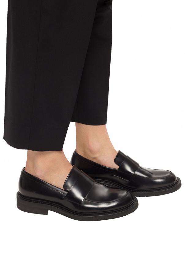 bottega coat Veneta Leather loafers