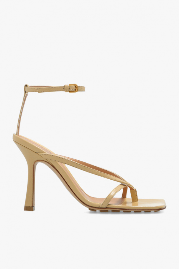 bottega Ivory Veneta ‘Stretch’ heeled sandals