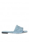 A close-up look at Hailey Baldwins Bottega Veneta sandals