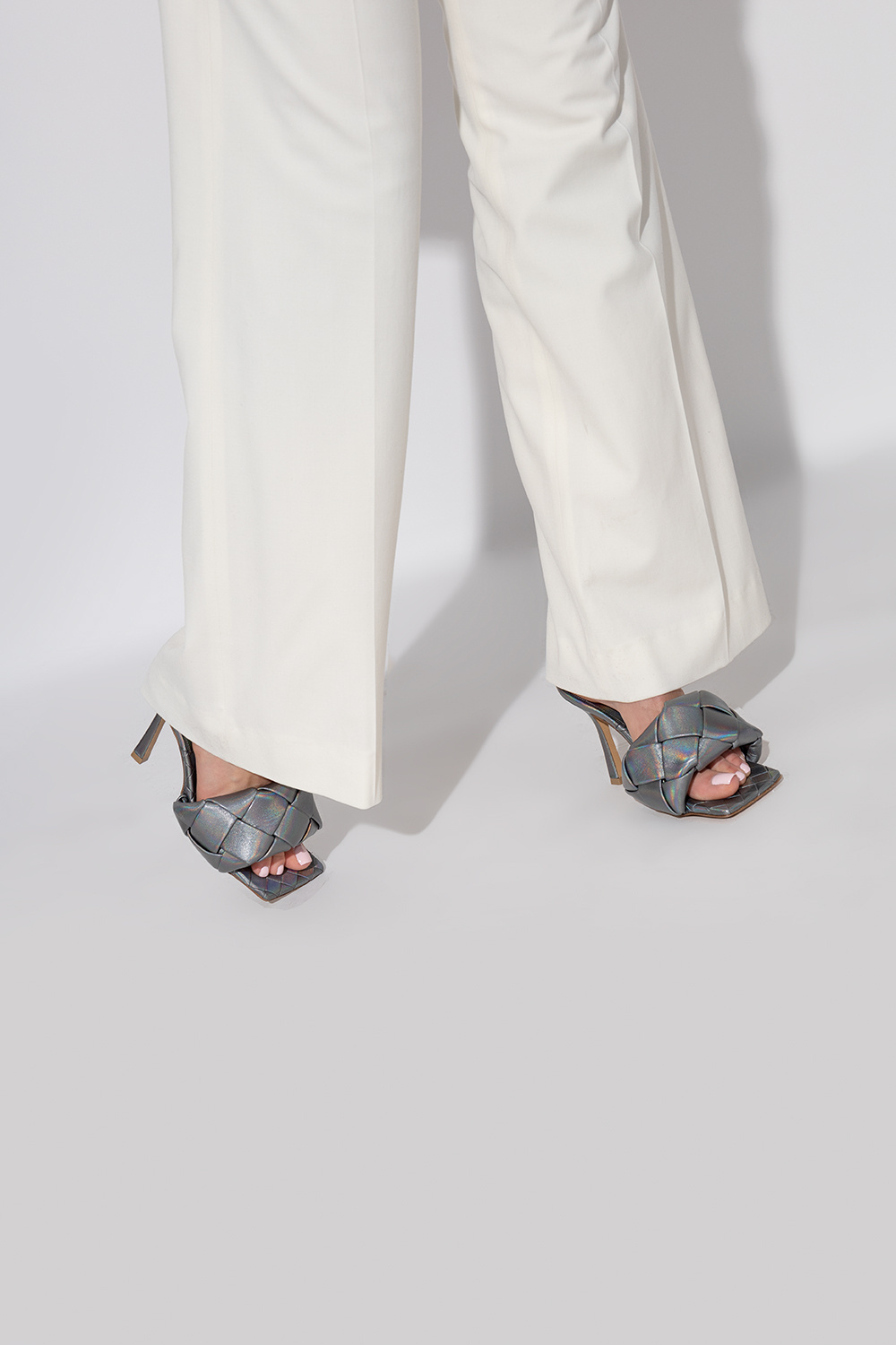 Bottega Veneta ‘Lido’ holographical mules