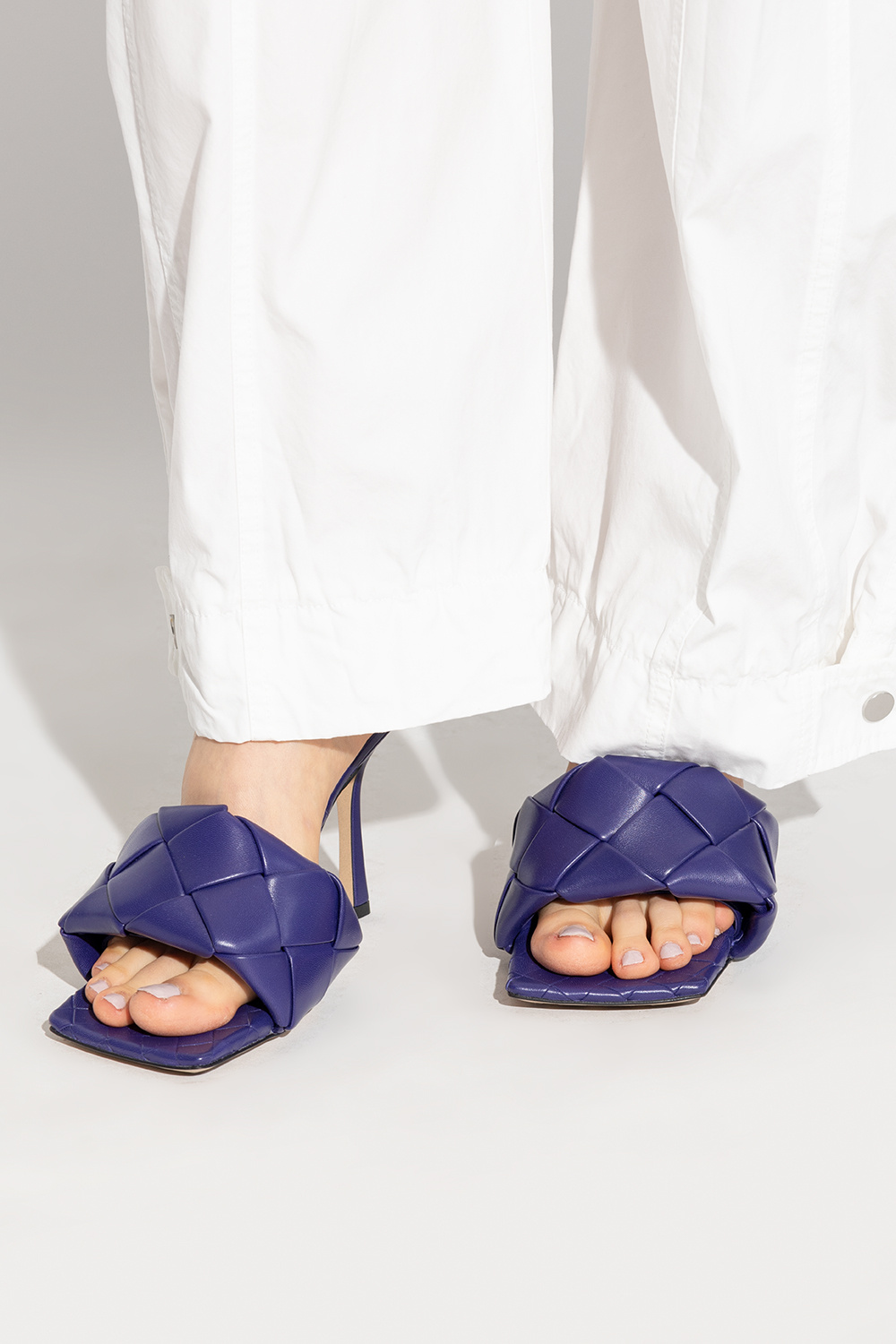 Bottega Veneta Purple Stretch Mules