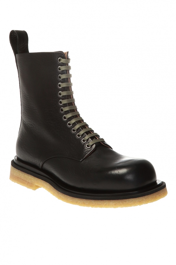bottega veneta leather ankle boots