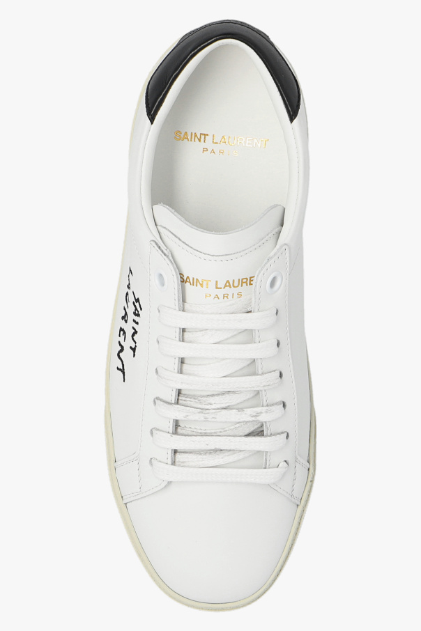 Saint Laurent - Court Classic Sl/06 Low-top Sneakers - Women - Leather/Rubber/Fabric/Calf Leather - 34 - White
