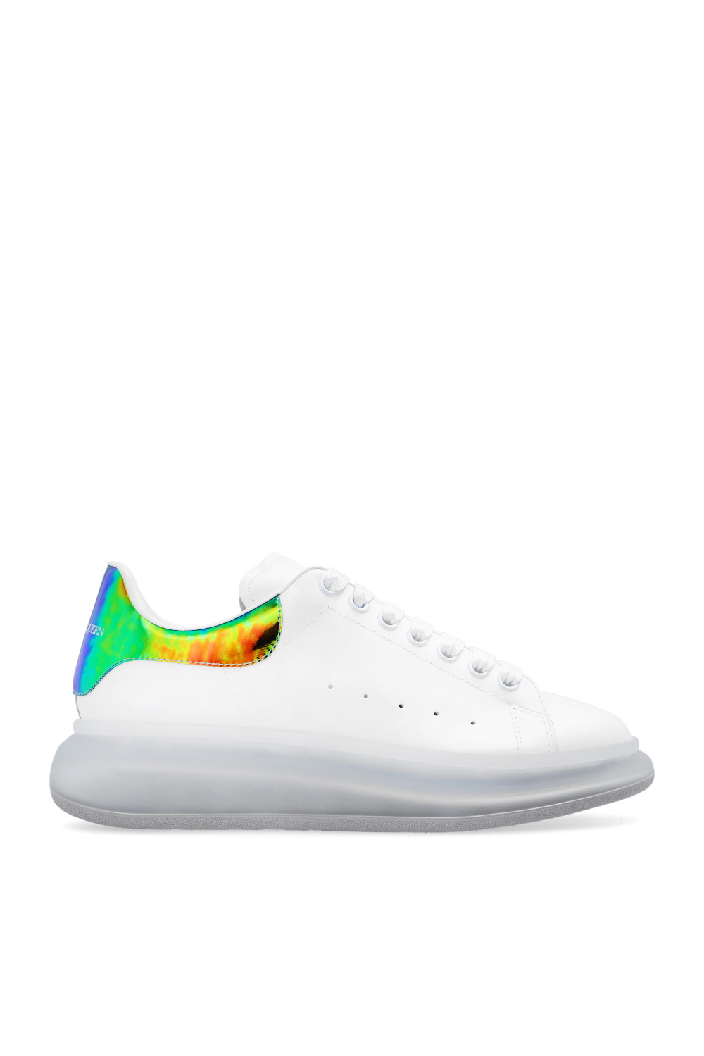 Alexander McQueen Alexander McQueen White & Blue Court Sneakers