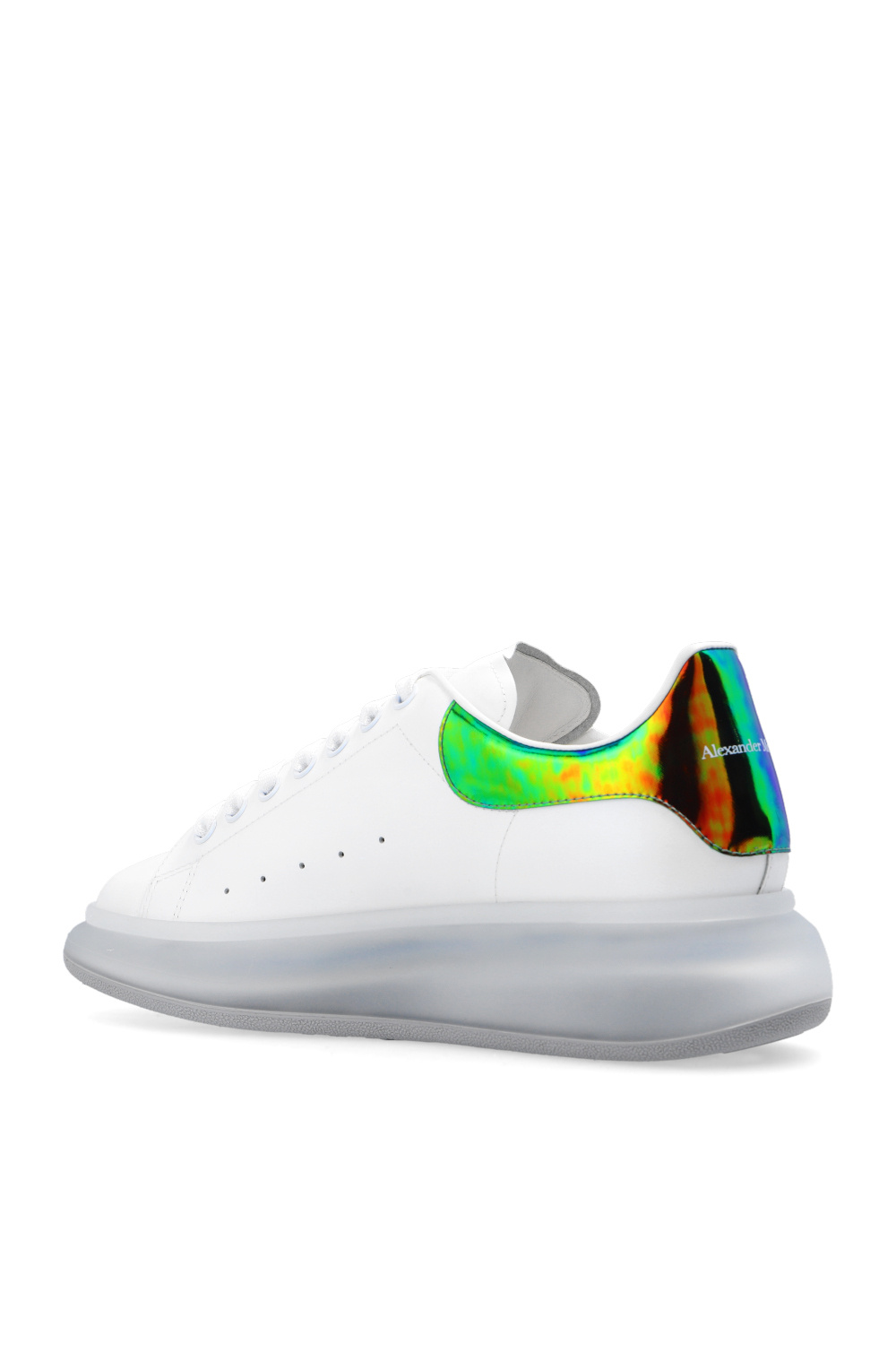 Alexander McQueen Alexander McQueen White & Blue Court Sneakers