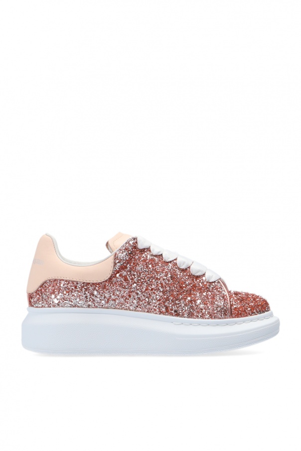 alexander mcqueen pave necklace Leather sneakers