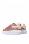 alexander mcqueen pave necklace Leather sneakers