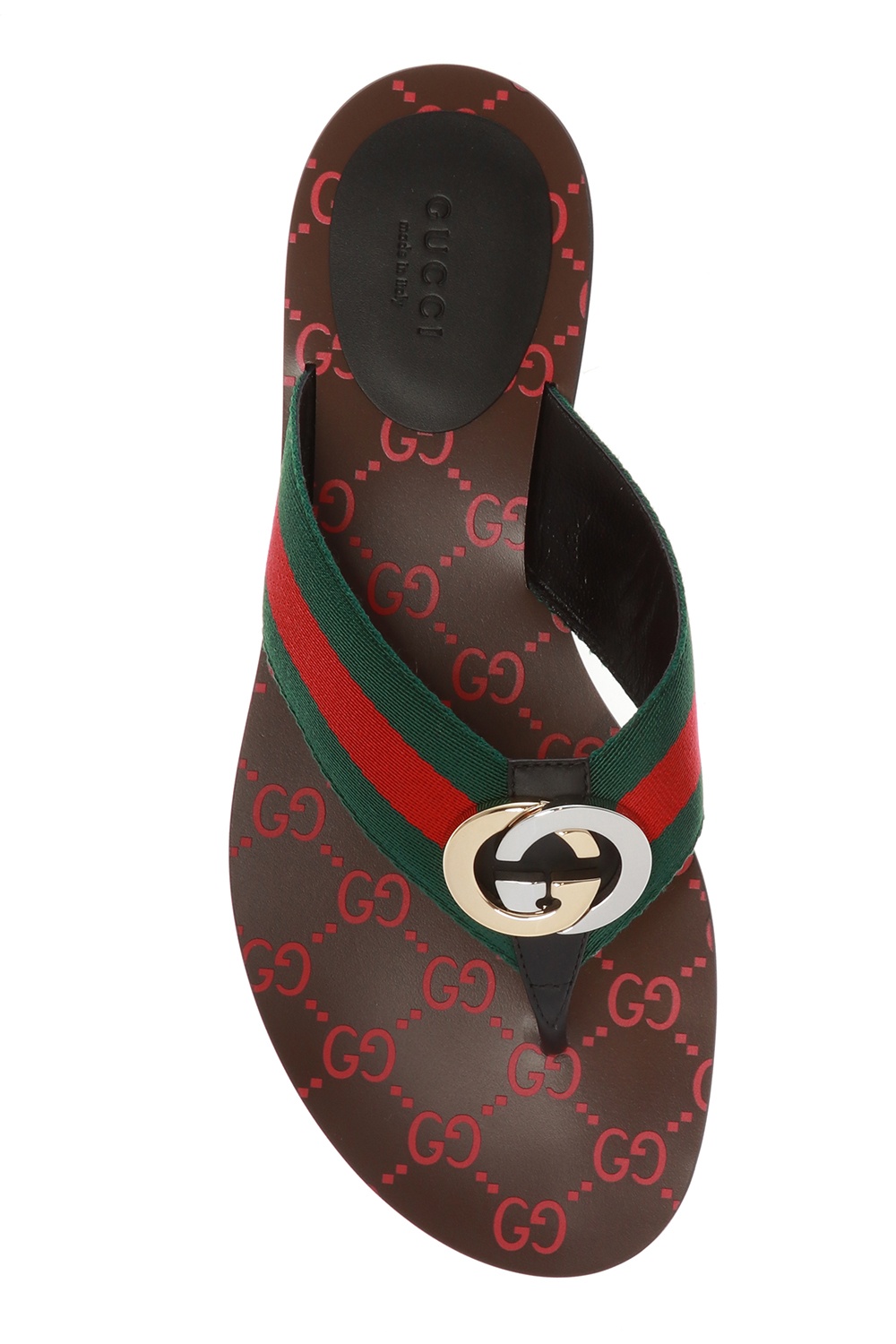 show me a picture of gucci flip flops