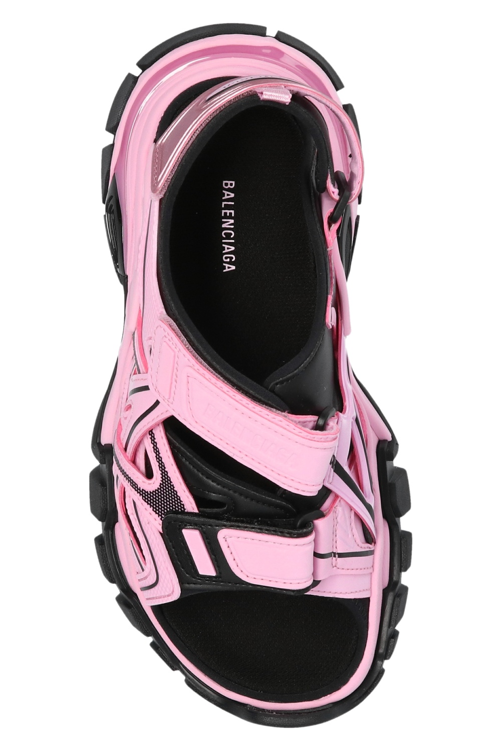 balenciaga track sandals pink