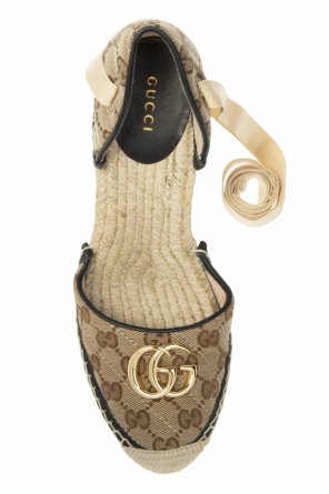 Gucci Wedge espadrilles with logo