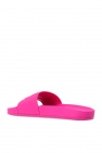 Balenciaga PINK Leather slides with logo