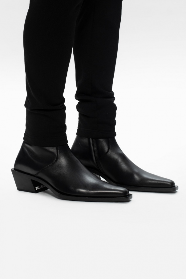 Balenciaga Men's Tiaga Leather Chelsea Boots