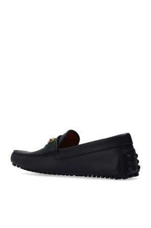 gucci convertible Leather moccasins