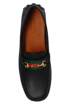 gucci convertible Leather moccasins