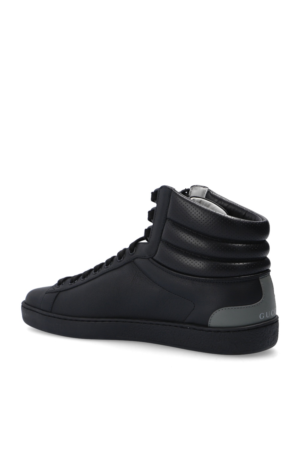 gucci Ruched ‘Ace’ high-top sneakers