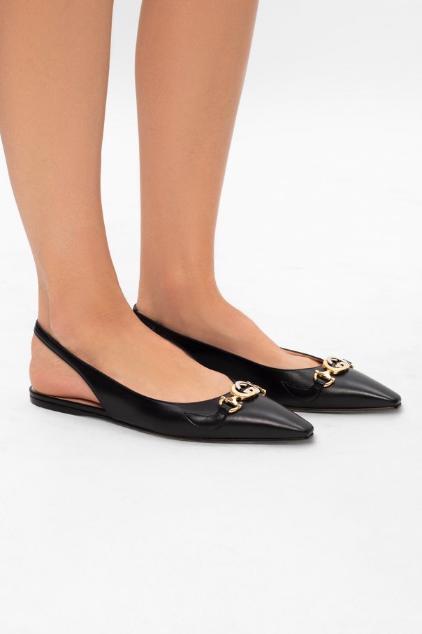Gucci Ballet flats with open heels