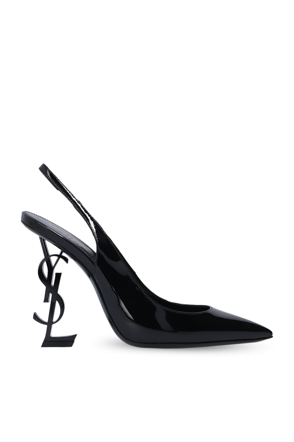 Saint Laurent ‘Opyum’ pumps with logo heel