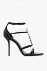 Saint Laurent BLACK ‘Cassandra’ heeled sandals