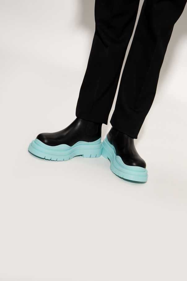 Bottega coat Veneta ‘Tire’ slip-on ankle boots