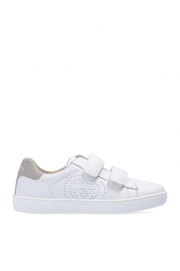 gucci tortoiseshell-effect Kids Logo sneakers