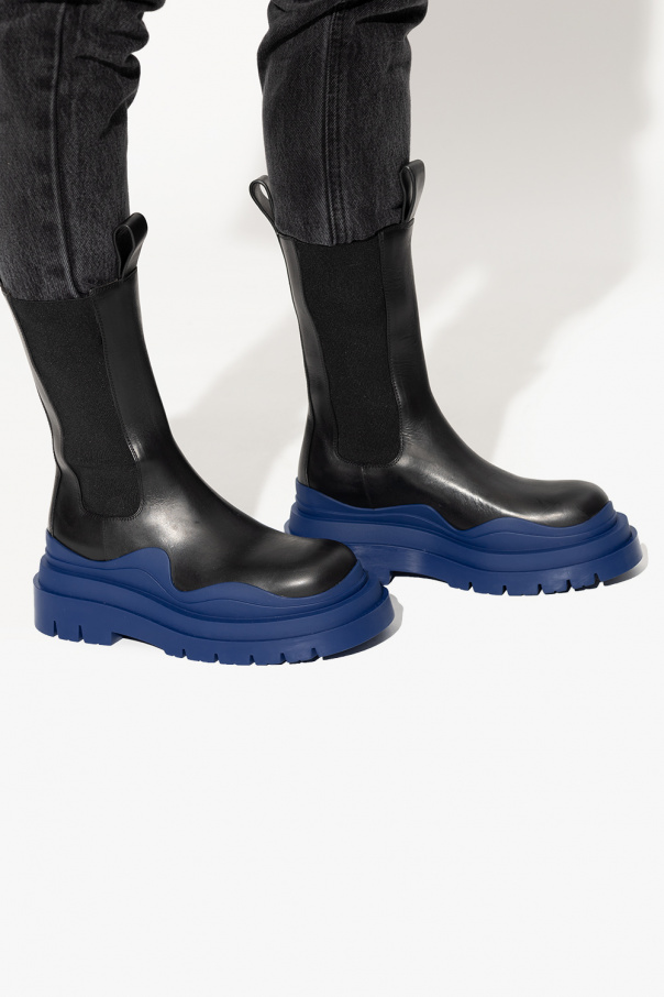 bottega Flap Veneta ‘Tire’ platform Chelsea boots