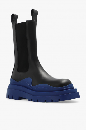 bottega Flap Veneta ‘Tire’ platform Chelsea boots