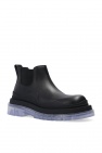 Bottega Veneta BLACK 'BV Tire' platform Chelsea boots