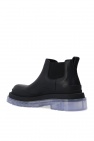 Bottega Veneta BLACK 'BV Tire' platform Chelsea boots