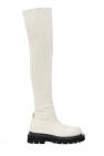 Bottega Veneta WHITE Leather platform boots