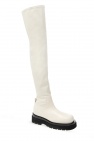 Bottega Veneta WHITE Leather platform boots