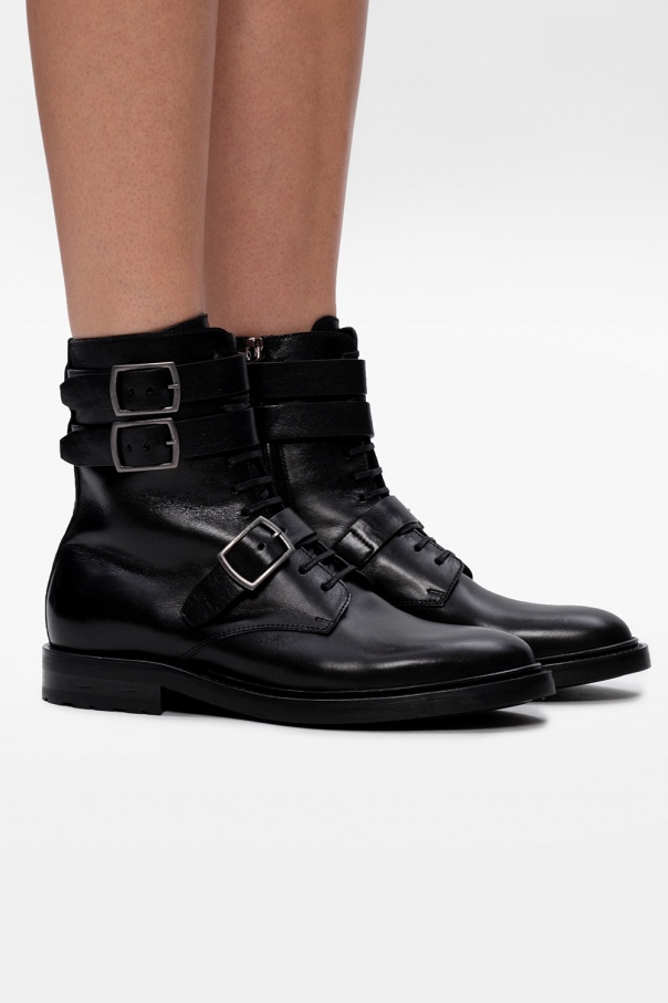 Saint Laurent ‘Army’ leather boots