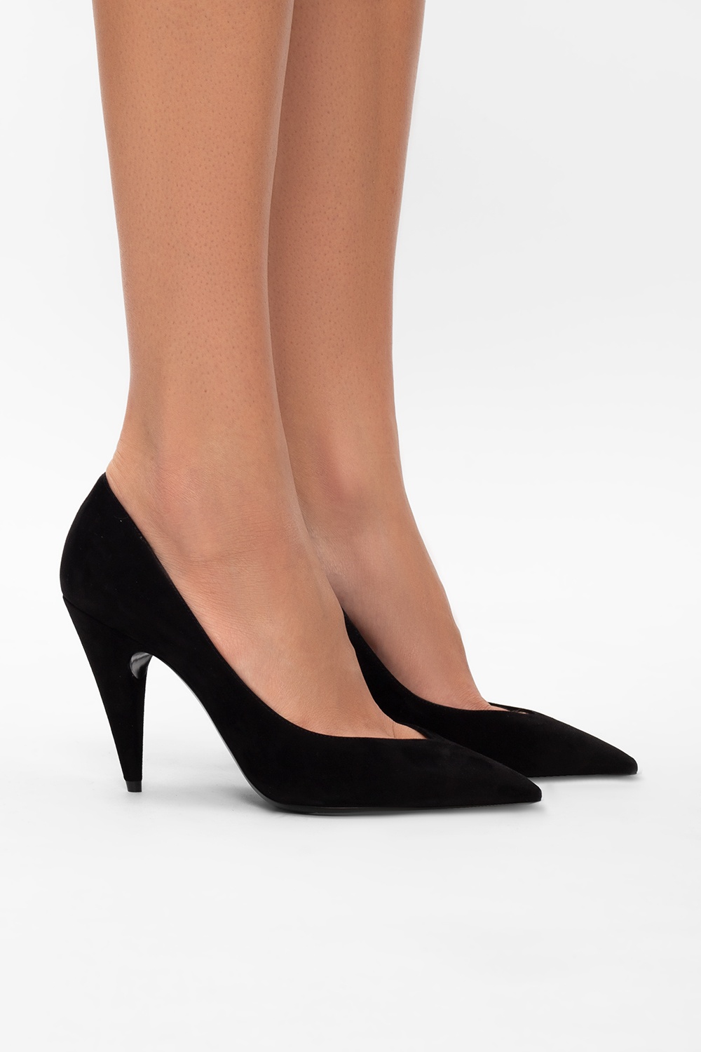 Saint Laurent ‘Paris’ suede stiletto pumps