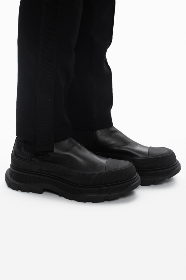 Alexander McQueen Slip-on Grau ankle boots