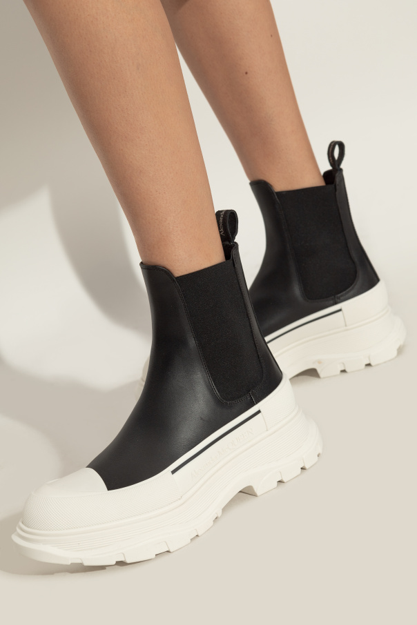 Alexander McQueen Skórzane sztyblety