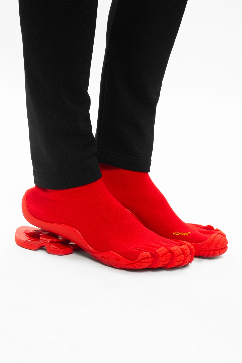 red balenciaga sock sneakers