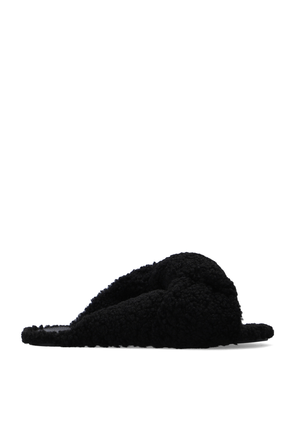 Balenciaga ‘Drapy’ faux fur slides