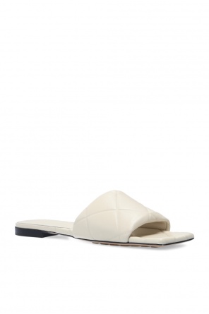 Bottega Veneta 'BV Rubber Lido' slides with logo