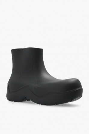 Bottega brown Veneta ‘Puddle’ short rain boots