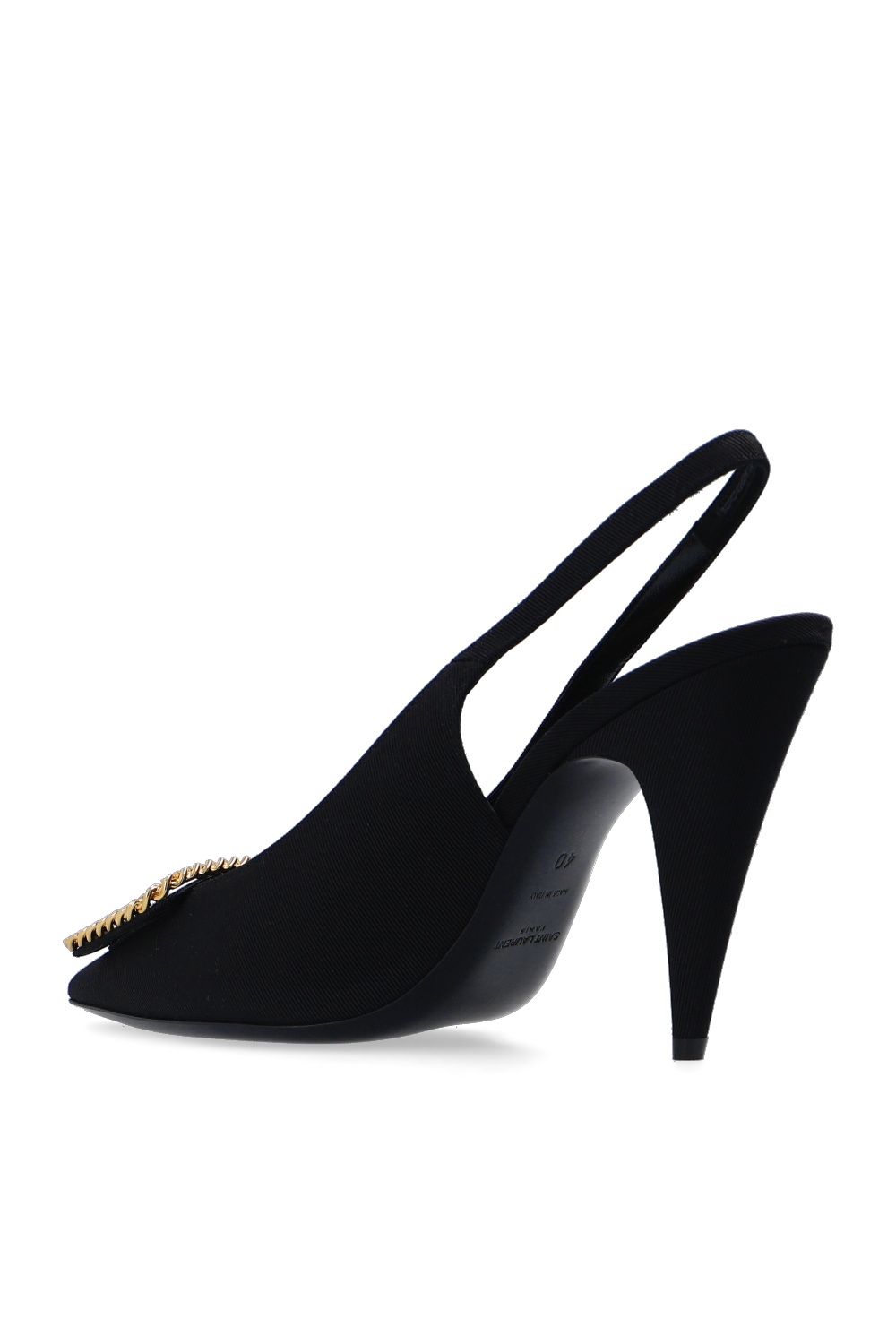 Chaussures Escarpins Stiletto Saint Laurent Stiletto \u201eSt Sulpice\u201c noir 