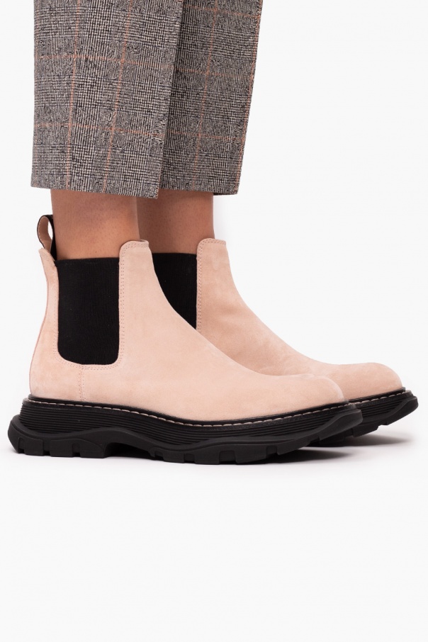 Alexander McQueen Chelsea boots on flagship sole