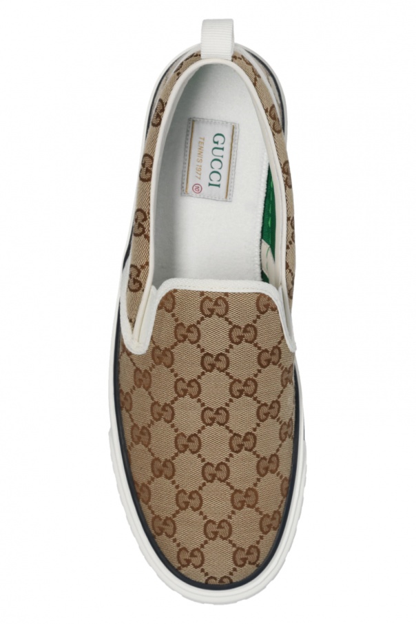 Gucci, Shoes, Gucci Monogram Slip Ons