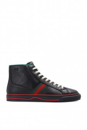 gucci green high-top sneaker