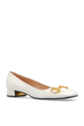 Gucci cream Horsebit pumps
