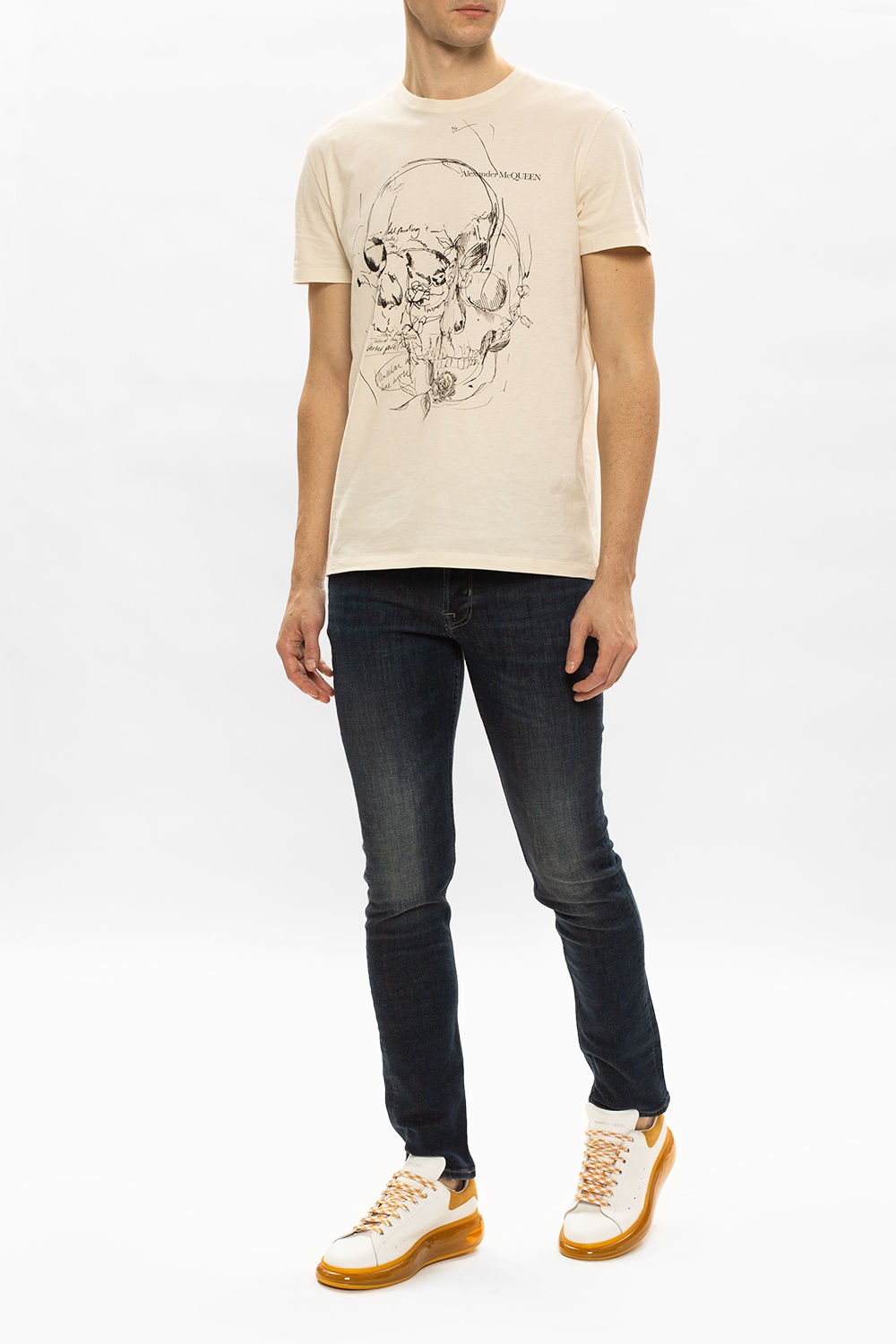 alexander mcqueen faded sneakers