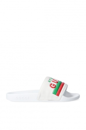 GUCCI KIDS BALLET FLATS WITH GG PATTERN
