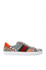 Gucci Gucci Rhyton Logo Low-top Leather Trainers Womens Ivory Multi