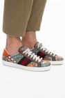 Gucci Gucci Rhyton Logo Low-top Leather Trainers Womens Ivory Multi