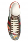 Gucci Gucci Rhyton Logo Low-top Leather Trainers Womens Ivory Multi