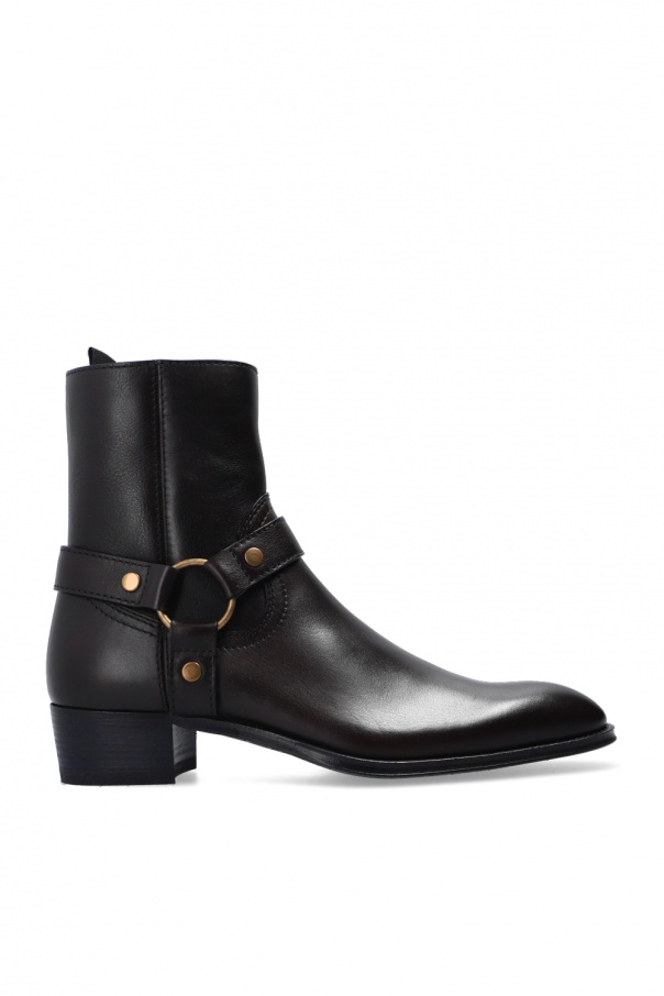 Saint Laurent ‘Wyatt’ harness boots